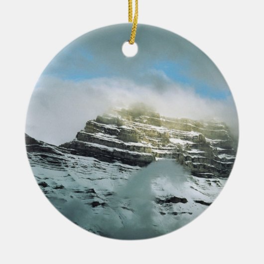 Storm Mountain Keramisch Ornament (Voorkant)