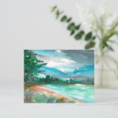 Storm naderen briefkaart (Staand voorkant)