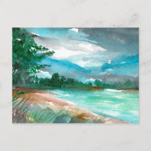 Storm naderen briefkaart