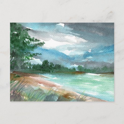 Storm naderen briefkaart (Voorkant)