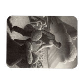 Storm naderen door Grant Wood Magneet (Horizontaal)