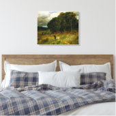 Storm naderen - Edward Mitchell Banister Canvas Afdruk (Insitu (Slaapkamer))