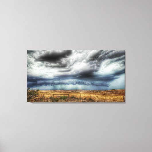 'Storm nadert' weerfoto Canvas Afdruk (Voorkant)