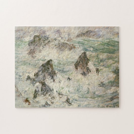 Storm op Belle-Ile Monet Fine Art Legpuzzel (Horizontaal)