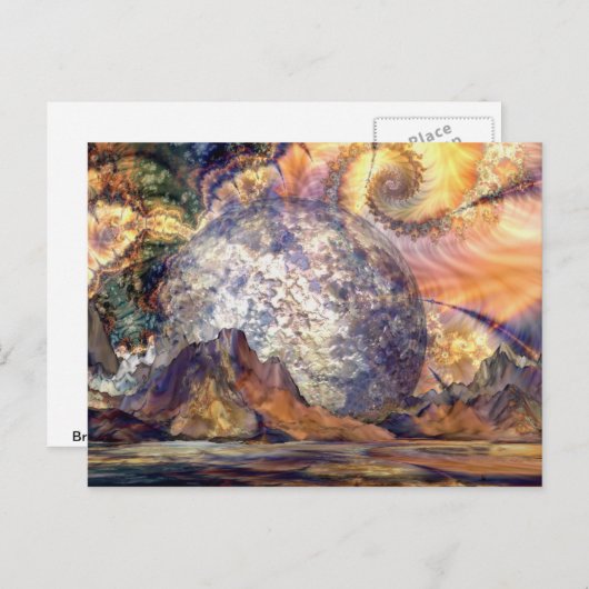 Storm op de maan briefkaart (Voorkant / Achterkant)