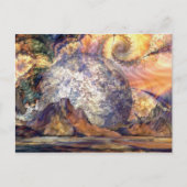 Storm op de maan briefkaart (Voorkant)