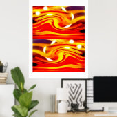 Storm op een verre ster kunst poster (Thuiskantoor)