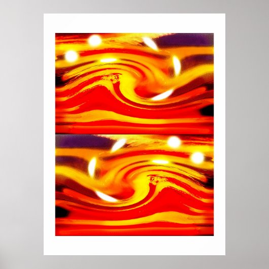 Storm op een verre ster kunst poster (Voorkant)