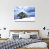 Storm op het strand canvas afdruk (Insitu (Slaapkamer))