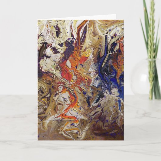 Storm op het wenskaart van het Strand Kaart (Voorkant)