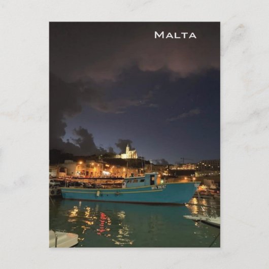 Storm op Malta Briefkaart (Voorkant)
