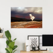 Storm op Old Faithful Poster (Thuiskantoor)