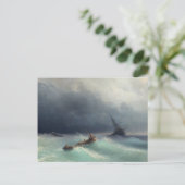 Storm op Zee Briefkaart (Staand voorkant)
