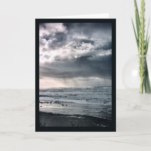 Storm op zee kaart (Voorkant)