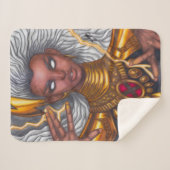 Storm ~ Ororo Munroe Sherpa Deken (Voorkant (horizontaal))