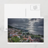 Storm over Brela, Kroatië Briefkaart (Voorkant / Achterkant)