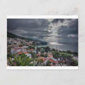 Storm over Brela, Kroatië Briefkaart