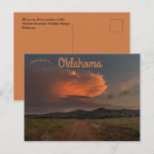 Storm over de bergen van Oklahoma Briefkaart (Voorkant / Achterkant)