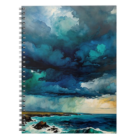 Storm over de Oceaan Notitieboek Journal (Voorkant)