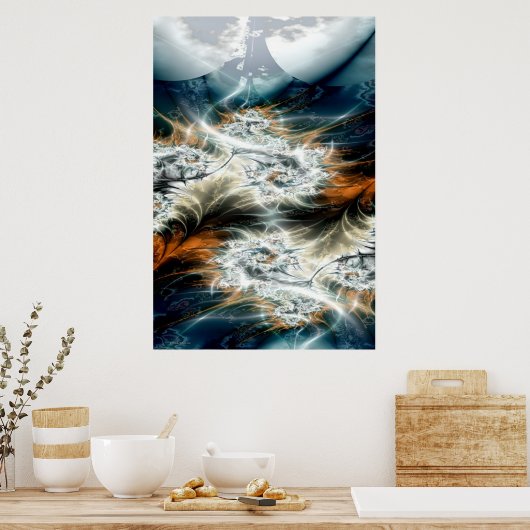 storm over de vallei poster (Keuken)