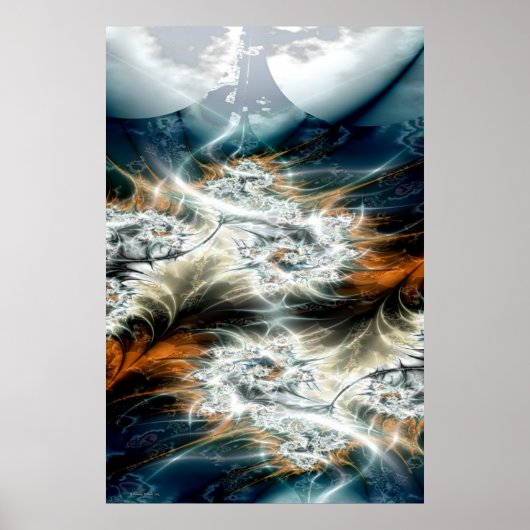 storm over de vallei poster (Voorkant)