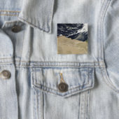 Storm over Egypte Vierkante Button 5,1 Cm (In situ)