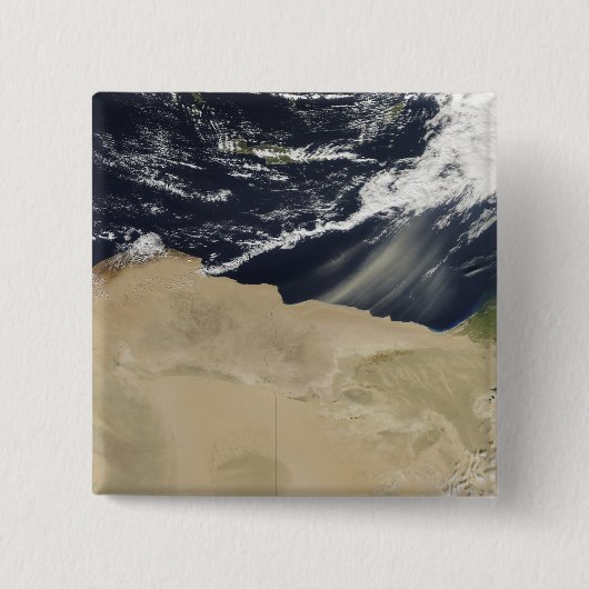 Storm over Egypte Vierkante Button 5,1 Cm (Voorkant)