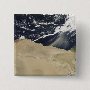 Storm over Egypte Vierkante Button 5,1 Cm