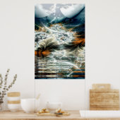 storm over het bergmeer poster (Keuken)