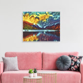STORM OVER HET MEER CANVAS AFDRUK (Insitu (Woonkamer))