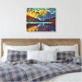 STORM OVER HET MEER CANVAS AFDRUK (Insitu (Slaapkamer))