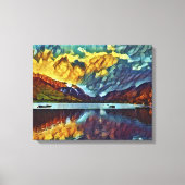 STORM OVER HET MEER CANVAS AFDRUK (Voorkant)