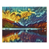 STORM OVER HET MEER FOTO AFDRUK (Voorkant)