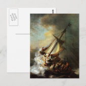 Storm over het Zee van Galilea Briefkaart (Voorkant / Achterkant)