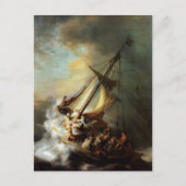 Storm over het Zee van Galilea Briefkaart (Voorkant)