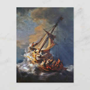 Storm over het Zee van Galilea Briefkaart
