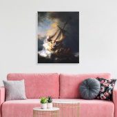 Storm over het Zee van Galilea Canvas Afdruk (Insitu (Woonkamer))