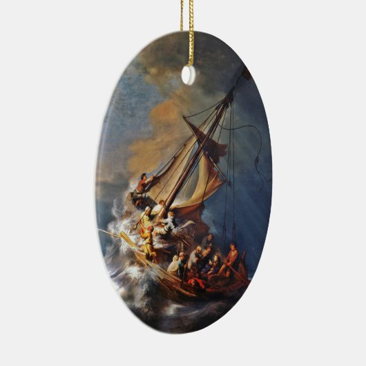 Storm over het Zee van Galilea Keramisch Ornament (Rechts)