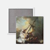 Storm over het Zee van Galilea Magneet (Voorkant / Achterkant)