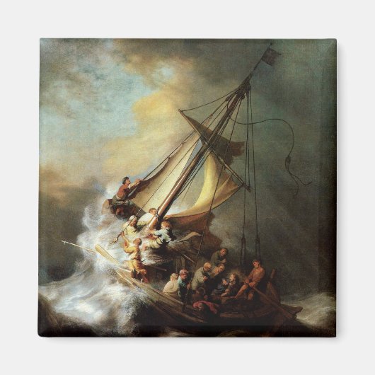 Storm over het Zee van Galilea Magneet (Voorkant)