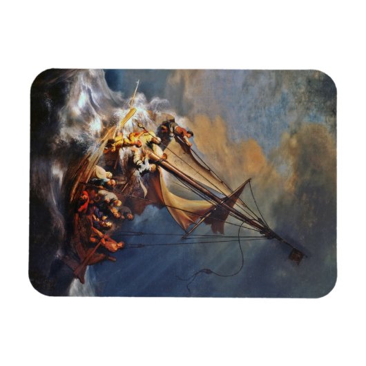 Storm over het Zee van Galilea Magneet (Horizontaal)