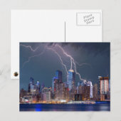 Storm over New York City Briefkaart (Voorkant / Achterkant)