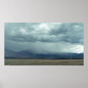 Storm over Rocky Mountain Foothills, Colorado Poster