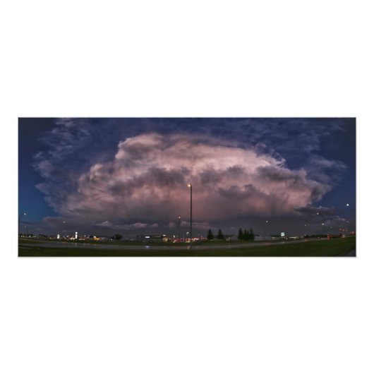 Storm over Yorkton SK Foto Afdruk (Voorkant)
