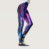 Storm Paarse Aqua Tiger Ocean Leggings (Rechts)
