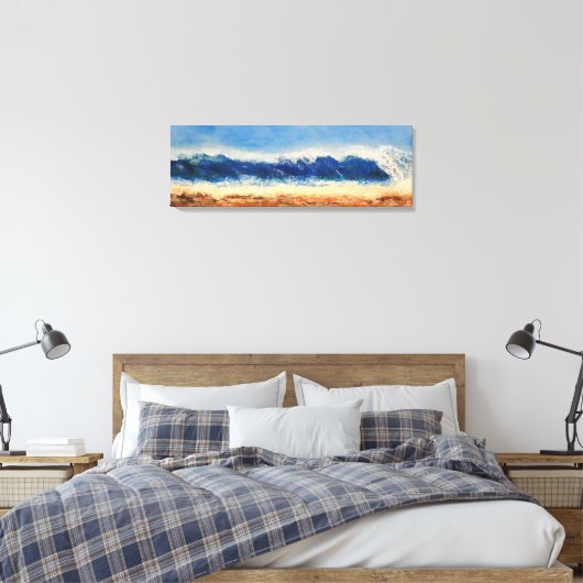 Storm piek canvas afdruk (Insitu (Slaapkamer))