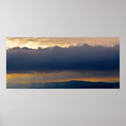 Storm plankwolk Hot Springs National Park AR Poster (Voorkant)