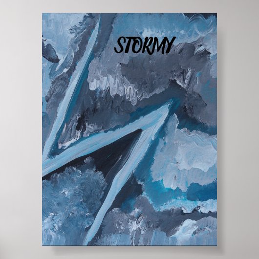 STORM POSTER VAN ARTIS PAULA REILLY. (Voorkant)