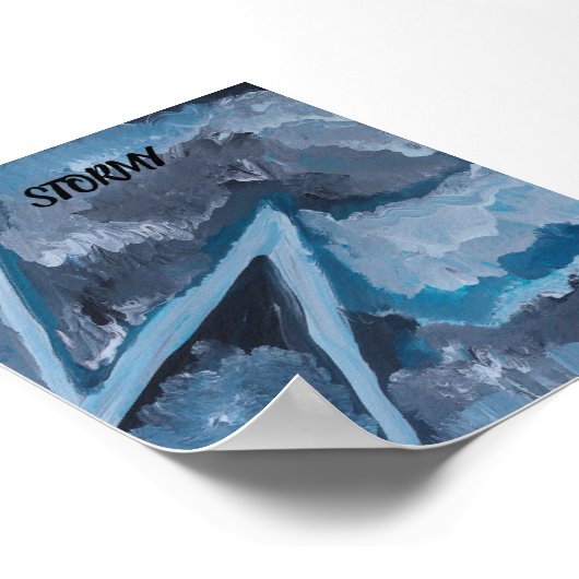 STORM POSTER VAN ARTIS PAULA REILLY. (Hoek)