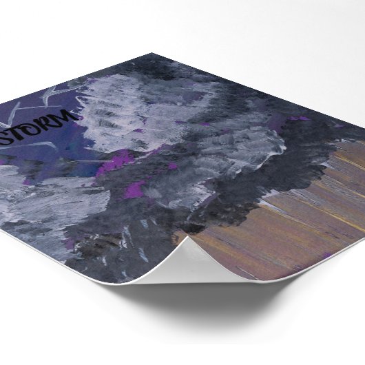 STORM POSTER VAN DE KUNSTENAAR PAULA REILLY. (Hoek)